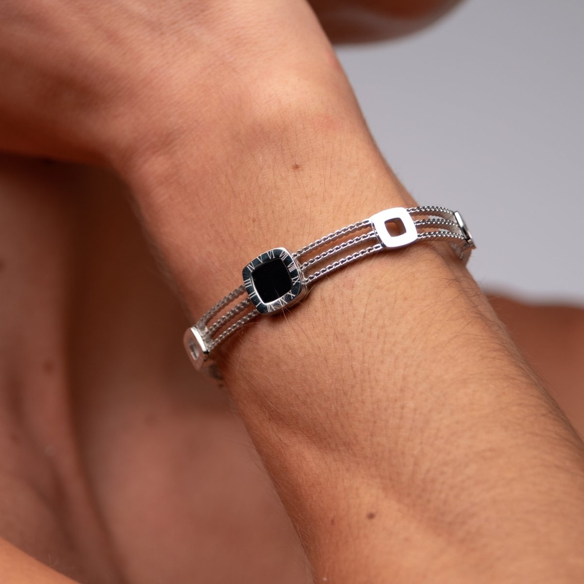 Bracelete Ônix Summer - Prata