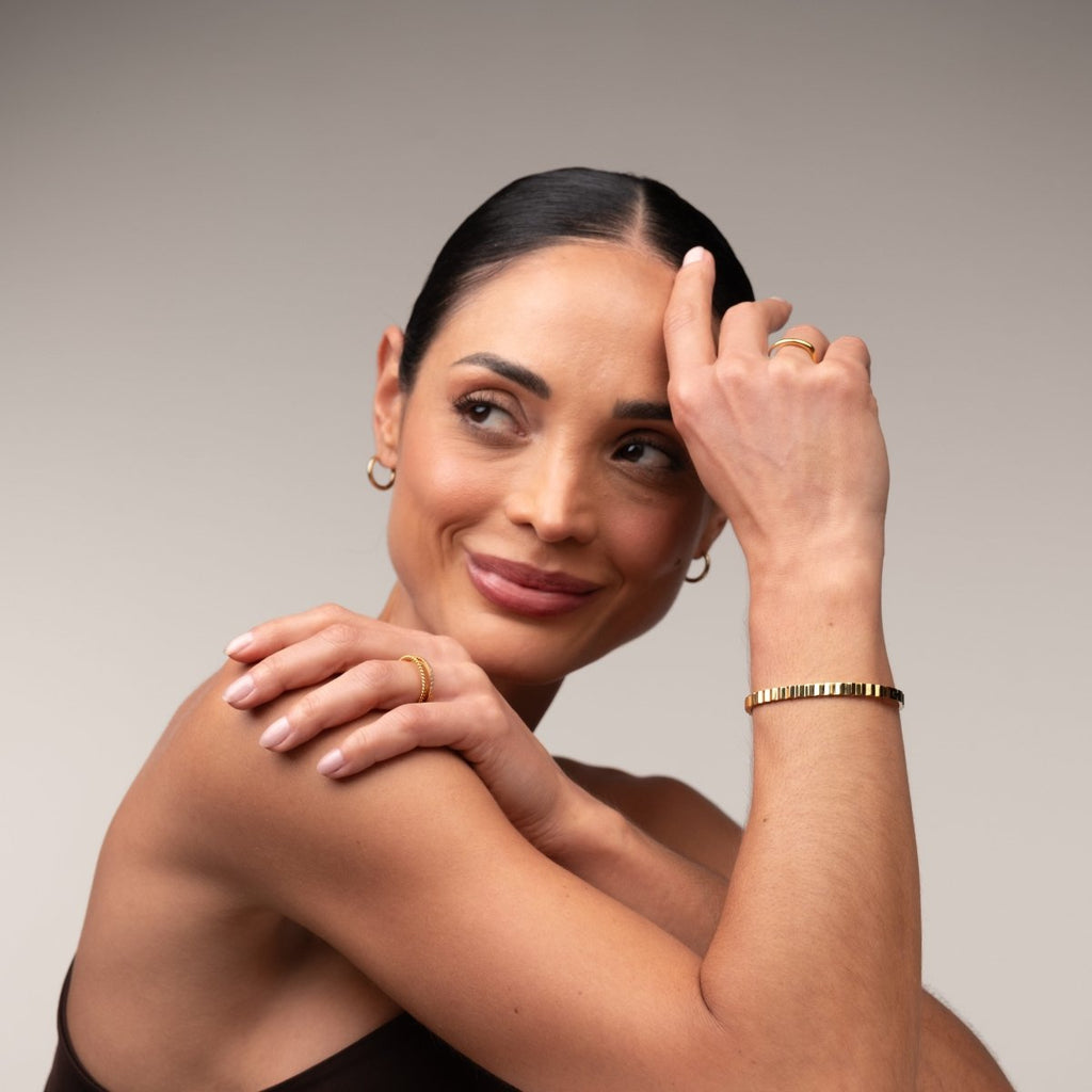 Bracelete Ripple Banhado em Ouro 18k