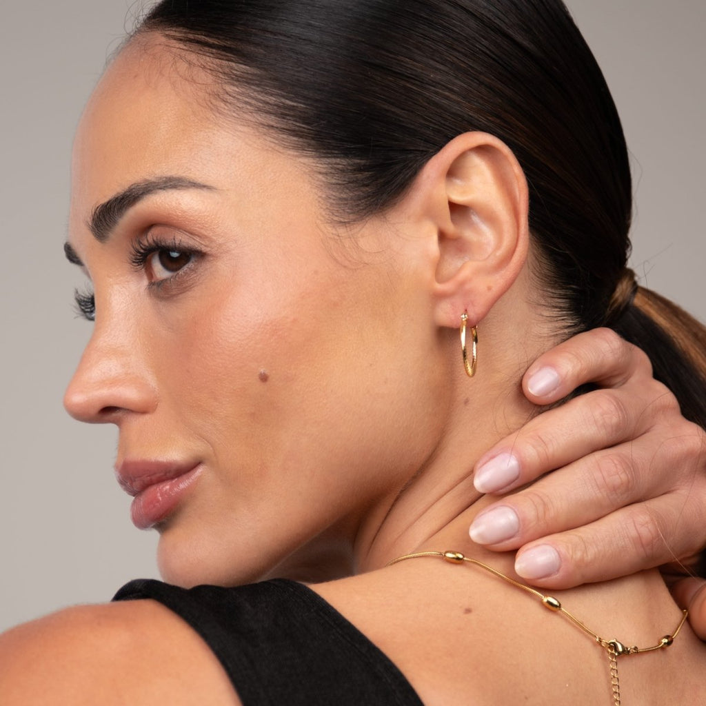 Brinco Catania Argola Banhado em Ouro 18K