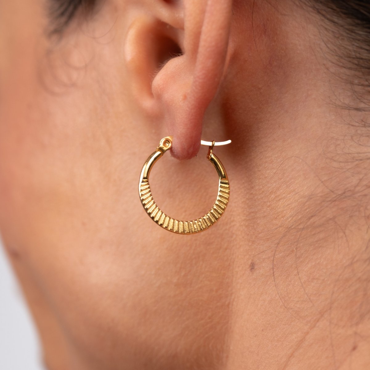 Brinco Catania Argola Banhado em Ouro 18K