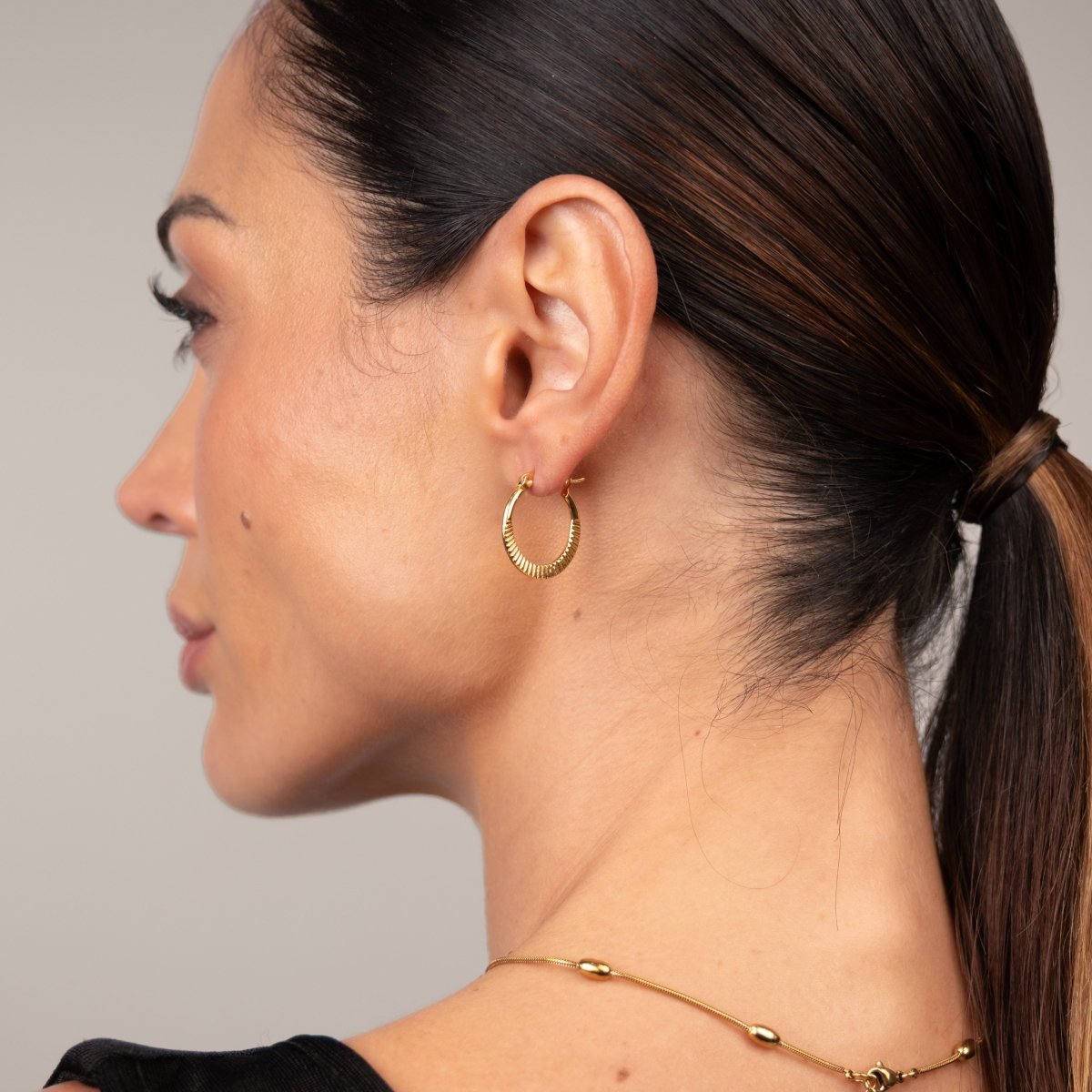 Brinco Catania Argola Banhado em Ouro 18K