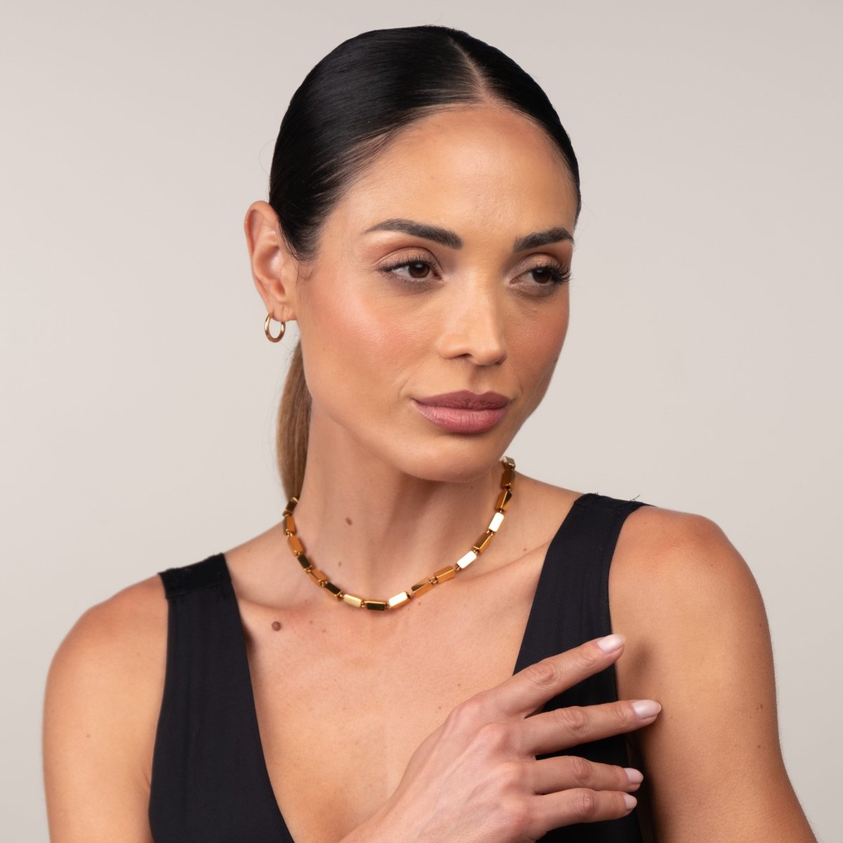 Colar Cora Banhado em Ouro 18k