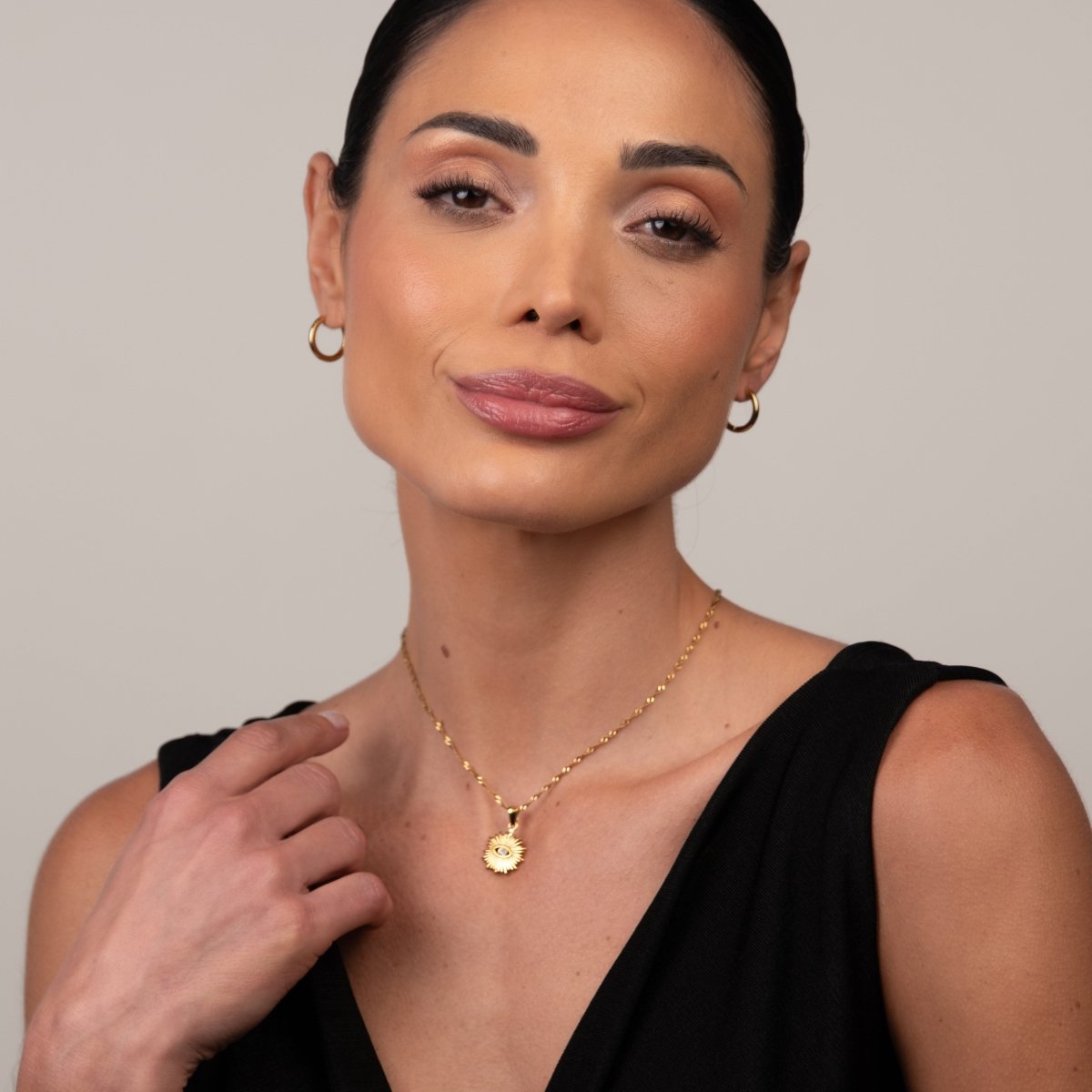 Colar Eye Banhado em Ouro 18K