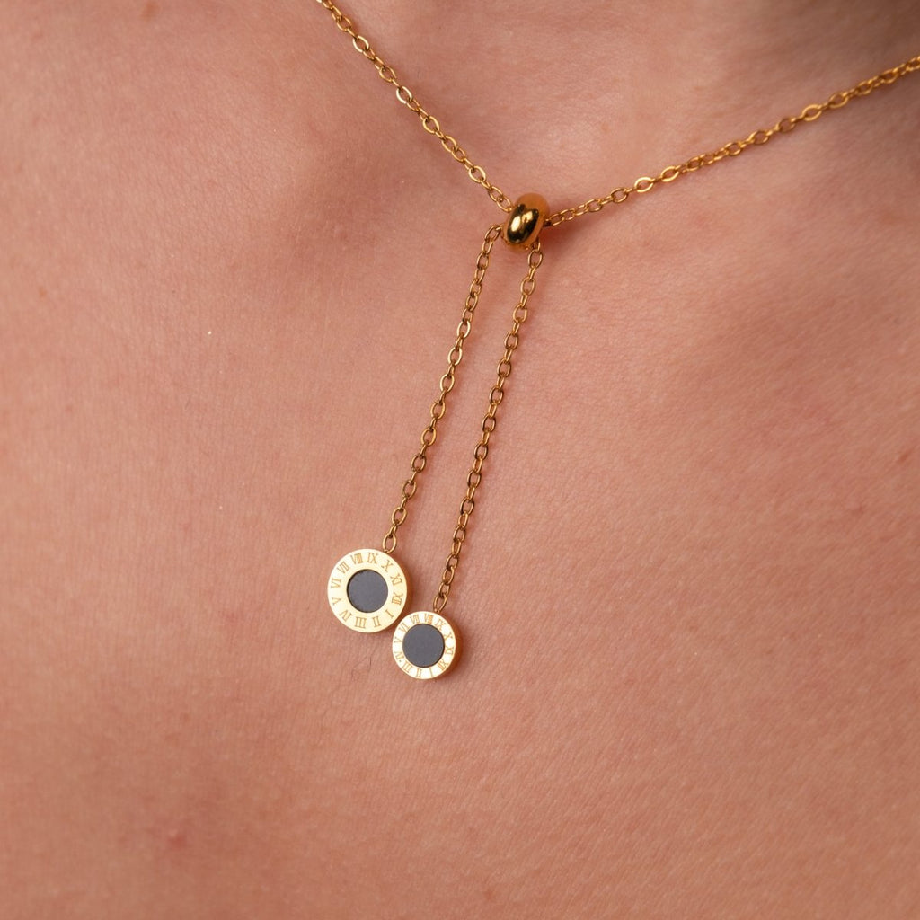 Colar Gravatinha Athenas Banhado em Ouro 18k