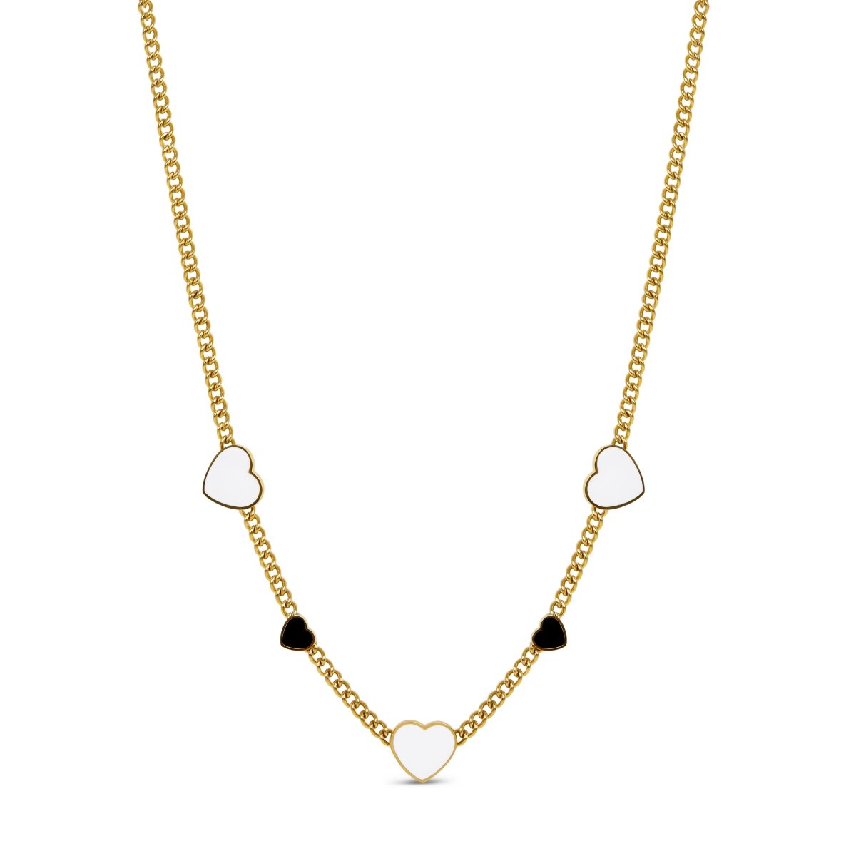 Colar Love Glow Monocromático Banhado em Ouro 18K