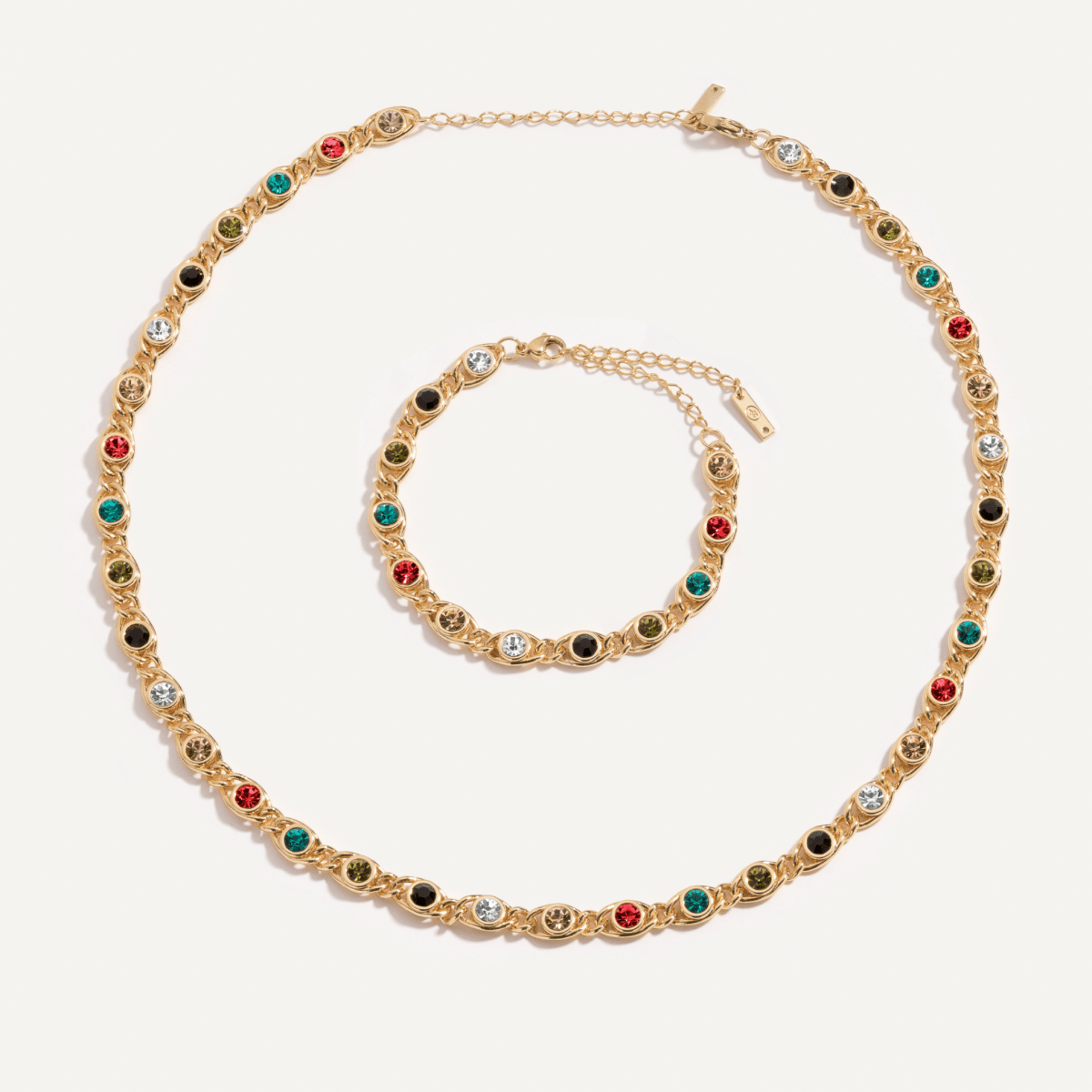 Conjunto Chloé Banhado em Ouro 18k