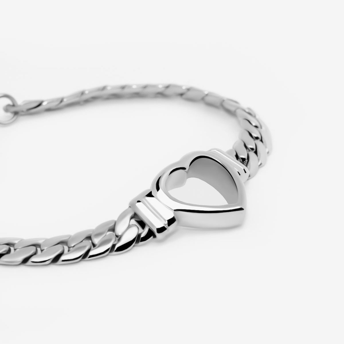 Pulseira Coração Minimalista - Prata